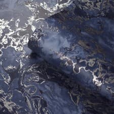 Image of Muriva Elixir Metallic Marble Swirls Abstract Art Navy & Silver Wallpaper 166505