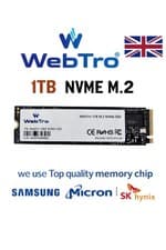 Image of 1TB NVMe M.2 SSD PCIe Gen3 2280 Internal Solid State Drive High Speed WebTro UK