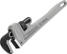 Image of DURATECH Heavy Duty Aluminum Straight Pipe Wrench, 10-inch/250mm Adjustable Plu