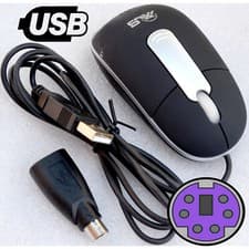Image of Super Mini Optical Mouse USB Type A USB-A PS/2 PS2 800dpi Win95 & New M317