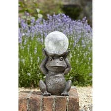 Image of SMART GARDEN SILHOUETTE SOLAR GAZING FROG