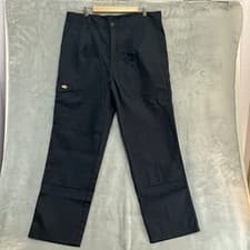 Image of Dickies R/Hawk Trousers Navy Blue Straight Wear Work Size 38R NWT