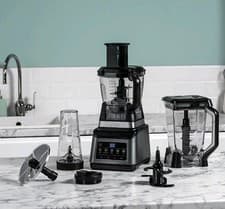 Image of Ninja 3-in-1 Food Processor & Blender I 5 Automatic Programs:Blend Max Blend NEW