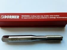 Image of DORMER M8 x 1.25 E500 NO. 3 STRAIGHT FLUTE PLUG TAP HSS *NEW*