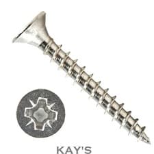 Image of STAINLESS STEEL WOOD SCREWS POZI CSK COUNTERSUNK CHIPBOARD SCREW ALL SIZES A2-70