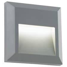 Image of Square IP65 Pathway Guide Light - Indirect 1.1W Warm White LED Gray ABS Plastic