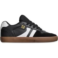 Image of Globe Encore 2 Mens Black White Brown Suede Skate Shoes Sneakers Trainers Size 8