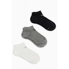 Image of Emporio Armani 300048 4R234 Calza Essential Cuff Logo 3 Pack Ankle Socks