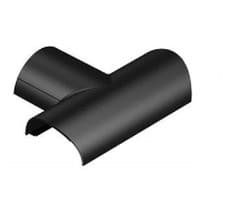 Image of D-Line 30mm x 15mm Black Mini Trunking Joints Connectors PVC Cable Management