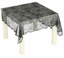 Image of Spider Web Cobweb Table Cover Cloth Party Halloween Decoration Prop 70 x 95cm