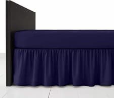 Image of 100% Poly Cotton Plain Dyed Base Valance Bed Sheet Single,Double,King,Super King