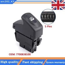 Image of Electric Power Window Switch For Renault Kangoo Megane Clio SCENIC 7700838100