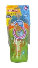 Image of Nuby Snack n Sip Cup 12m+ no spill 270ml/128g 3 Colours.!!