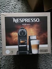 Image of De’Longhi Nespresso Citiz Coffee Machine+Milk Frother–WHITE-NEW-no pods rrp £225