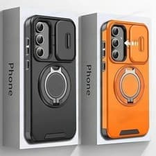 Image of Armor Case for Samsung S26 S25 S24 S23 S22 S21 Ultra Plus Slide Camera Cover Cov