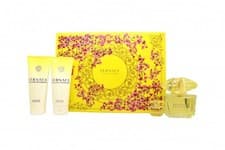 Image of Versace Yellow Diamond Gift Set 90ml EDT + 100ml B/L + 100ml S/G + 5ml EDT