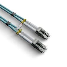 Image of OM3 Fibre Optic Patch Cable LC-LC Multi-Mode Network Lead UPC 50/125µm Duplex