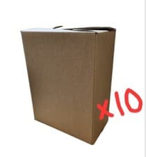 Image of DOUBLE WALL CARDBOARD BOXES 400x200x530mm Pack of 10