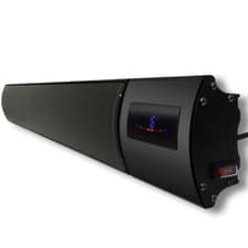 Image of Electric Heater Infrared Radiant Ceiling/Wall Ip44+Remote Control Black 1800W