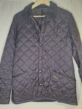 Image of Barbour Heritage Liddesdale Quilted Jacket Large Blue