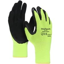 Image of 24 Pairs PREMIUM NITRILE RUBBER COATED Safety Work Gloves Knitted Builders Grip