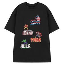 Image of Marvel Mens Multi Character Short-Sleeved T-Shirt  NS9163