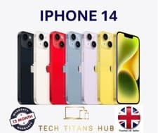 Image of Apple iPhone 14 6.1" 5G iOS 128GB 256GB 512GB Unlocked Pristine A+++ 💯 BH🔋