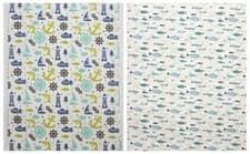 Image of Nautical Seaside Coastal Tea Towels T Towel * Choice of 2 Designs 100% Cotton