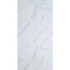 Image of Carrara White Marble Matt PVC Bathrooms Shower Wall Panel 2.4m Large 10mm Thick