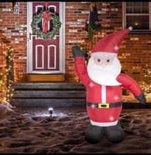 Image of Santa Christmas Inflatable Decoration 4ft Led Lights NEW IN BOX