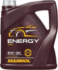 Image of 5L MANNOL ENERGY 5W30 FULLY SYNTHETIC ENGINE OIL SL/CF ACEA A3/B4 WSS-M2C913-B