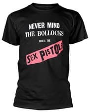 Image of Sex Pistols Never Mind The Bollocks Black T-Shirt NEW OFFICIAL