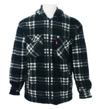 Image of PADDED SHIRT FUR LINED LUMBERJACK FLANNEL WORK JACKET WARM THICK CASUAL TOP