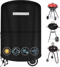 Image of Stylish 210D Barbecue Cover for Char Broil & Nexgrill, 60x60cm - Weatherproof