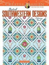 Image of CREATIVE HAVEN STYLISH SOUTHWESTERN DESIGNS COLORING BOOK By Jessica NEW
