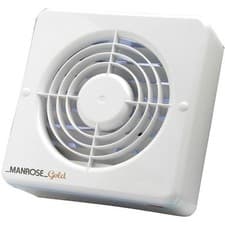 Image of Manrose 12W Gold Axial Bathroom Extractor Fan with PIR - MG100PIR