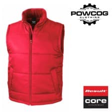 Image of Result Core Bodywarmer – Lightweight, Water Repellent, Unisex, XS–3XL Black/Navy