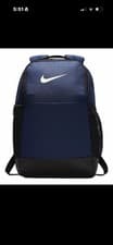 Image of Nike Brasilia Training Backpack Bookbag (Medium) Midnight Navy BA5954-410