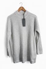 Image of Mint Velvet Women's Grey Knit Jumper Size S BNWT Rrp £89