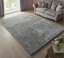 Image of New Indulgence Silver Rug 150 x 240 RRP £149