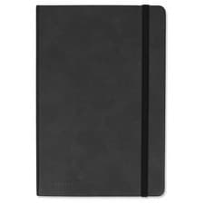 Image of Silvine Executive Soft Feel A5 Notebook Black Cover Lined 160 Pages 7mm (197BK) 