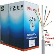 Image of 305M RJ45 Cat5e Cat6 Ethernet Network OUTDOOR FTP UTP Roll Cable Lead High Lot.