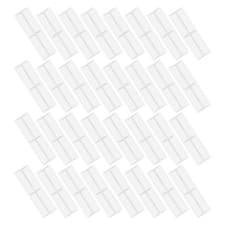 Image of 32 Pcs Label Sleeves Plastic Pockets for Labels Adhesive Clear Tag