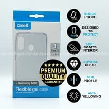 Image of CASEIT A20e Clear Gel Silicone Bumper Case Back Cover for Samsung Galaxy A20e