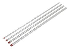 Image of 4 Piece Extra Long Masonry Drill Bit Set - 6, 8, 10, 12 X 300 mm