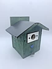 Image of Rustic Birdhouse for Small Bird Handmade for Peaceful Place Charity