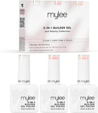 Image of Mylee 5 in 1 Builder Base Strengthening Gel Trio 3x15ml, UV/LED Nail Polish Coa