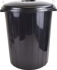 Image of Large Lock Bin 70Litre Heavy Duty Garden Waste Rubbish Dust Bin with Locking Lid