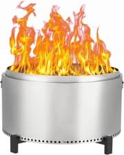 Image of 32 in Wood Burning Smokeless Fire Pit Outdoor Low Smoke with Removable Ash Pan