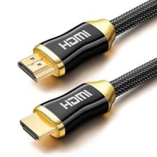 Image of 4K HDMI CABLE 2.0 HIGH SPEED PREMIUM GOLD PLATED BRAIDED LEAD 2160P 3D HDTV UHD